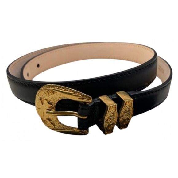 Versace Black and Gold Women's Belt